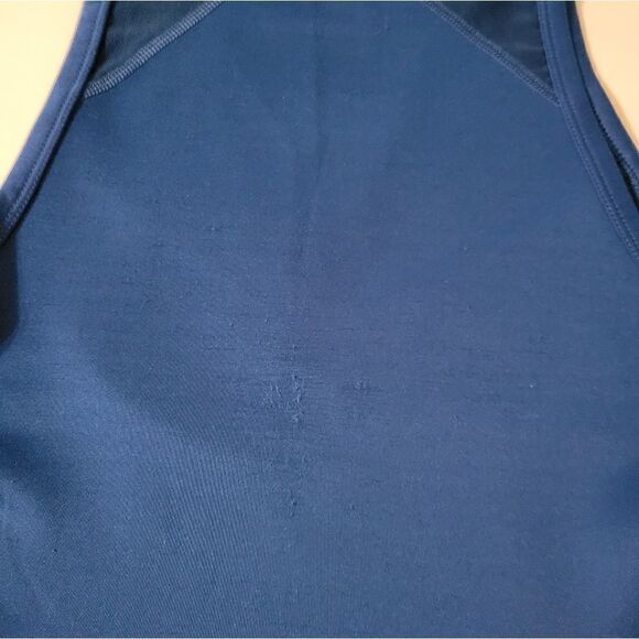 JoyLab Women's Blue Workout Tank Top with Mesh - Picture 11 of 12